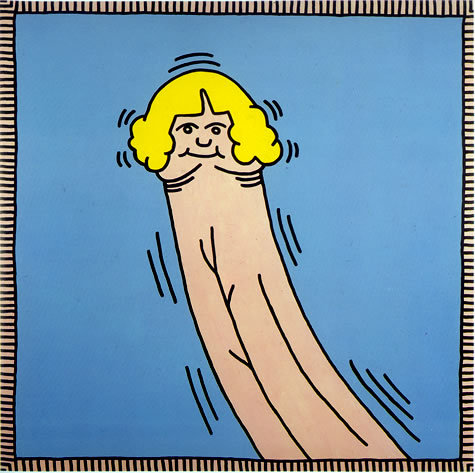 Porn Pics grrlshit:  Debbie Dick. Keith Haring.  