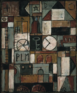 museumuesum:  JOAQUÍN TORRES GARCÍA Constructivo con campana (Construction with belltower), 1932 oil on canvas, 73,1 x 60,2 cm. 