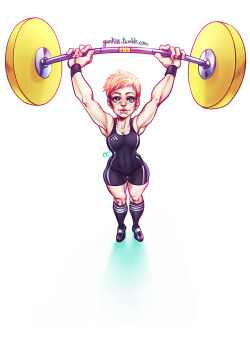 gunkiss: Samantha Wright I think we all pretty much like her by now, right?! She reminds me of an OC ^^ Cutest Weightlifter I’d ever known  