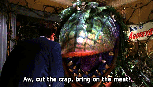fuckyeahlittleshopofhorrors:  titanium-starfish:  Can we all just take a minute to appreciate this though. This is a puppet. It’s real, this is actually how big it was, and it took 60 people to operate it. Everything had to be filmed at half the frame