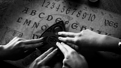 My character is dead and yours is playing with a ouija board. Send me a "↝"