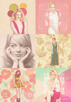 kiksstew-blog:  “I`ve got a great family and great people around me that would be able to kick me in the shins if I ever for one minute got lost up in the clouds. I`ve been really lucky in that sense.” - Emma Stone 