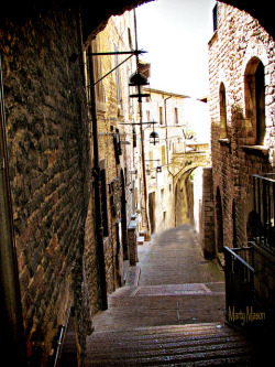 ysvoice:  | ♕ |  Passage in Assisi - Umbria, Italy  | by © Marty Mason