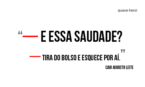 Grite para o mundo ouvir.