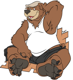 footpaws:  Big Rodney by Kuma by *Dj-Rodney 