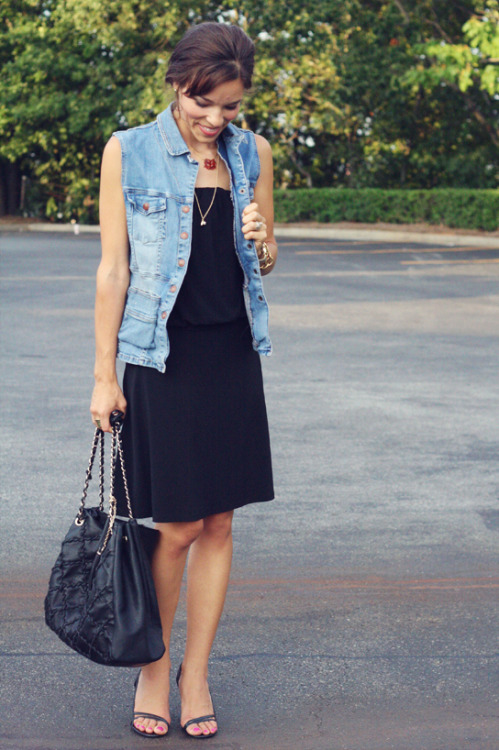 DIY Denim Jacket to Denim Vest Tutorial from In Honor of Design here. I really like how she uses the