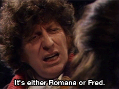 timeywimeylady:  The Doctor: One more thing, your name. Romana: What about my name? The Doctor: It’s too long. By the time I’ve called out “look out”, what’s your name? Romana: Romanadvoratrelundar.The Doctor: By the time I’ve called
