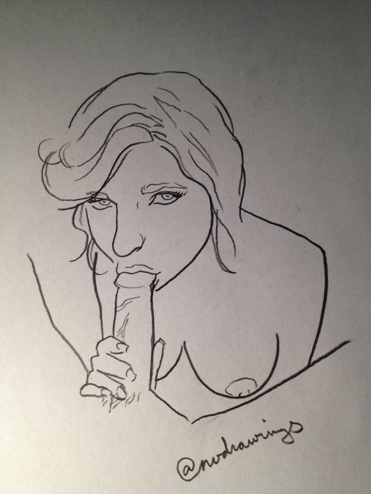nudrawings:  POV BJ 