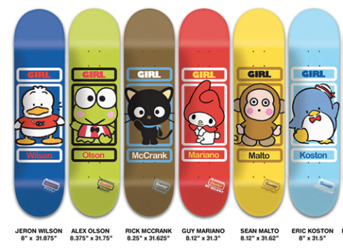 Porn Pics slim:  GIRL SKATEBOARDS by Sanrio Koston!