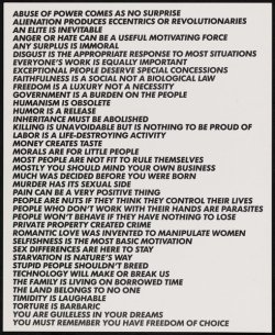 a-r-t-history:  Jenny Holzer, Truisms, 1977=79, lithograph (via Walker Art Center)