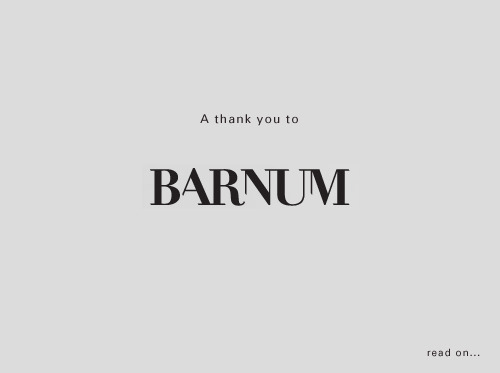 So I finished my 2 month stay at Barnum last week and have to say I am disappointed to be leaving. I