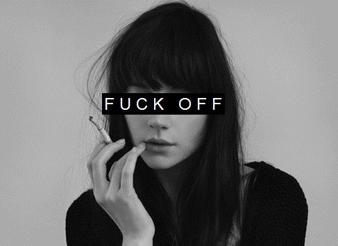 Back at her, stupid