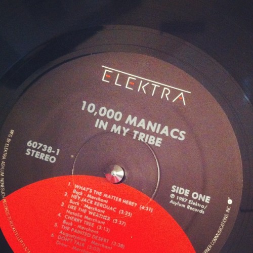 vinylhunt:  “In My Tribe” 10,000 Maniacs #vinyl #nowplaying #onmyturntable #vinyligclub (Taken with Instagram) 