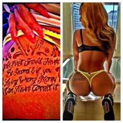 livefrombmore:  - God’s first, should never be 2nd… And if you living wrong money could never correct it #SoulTape    I know that&rsquo;s a line from Fab, but why put that on her ass? Bitches be doing wild shit lately&hellip;