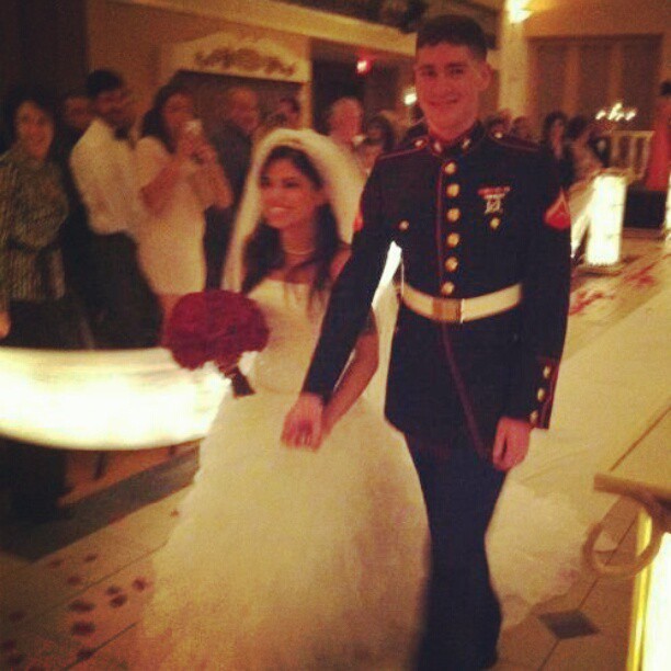walking down the aisle