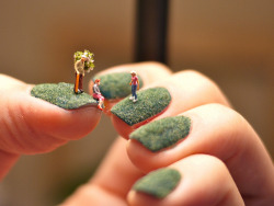 Archiemcphee:  Here’s An Awesome Little Manicure, And We Do Mean Little. Alice