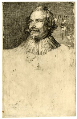 Icones Principum Virorum, Portrait Of Paul De Vos, First State With Head Only. Etching