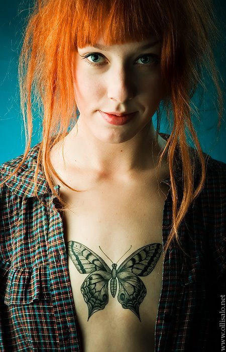 Redhead butterfly.