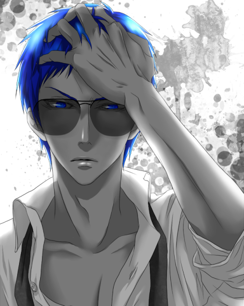 simply-shine:nemophila:キセキにスーツにサングラスBoys, boys, boys what are you trying to do to me?!Kuroko, I know