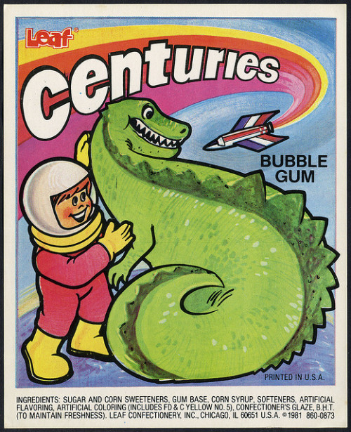 Candy Machine Vending Insert Card - Leaf Centuries bubble gum - 1981 by JasonLiebig on Flickr.