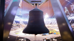 olympicopeningceremony:  Spectacular view of the Olympic Bell at night  Look like Philly my nigga