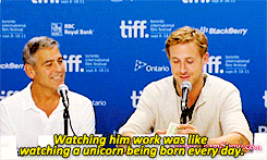 desarios:  George Clooney pays Ryan Gosling to make him look good (x) 