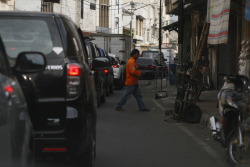 Crossing the street