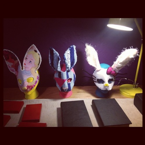 The Kids are coming out to play #thenewrabbithole #alexanderguerra #bunnies #rabbit #studio #208 #artcentersouthflorida #alexanderguerra.com (Taken with Instagram)