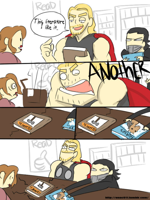idkai:onac911:bunch of ask for thor and loki at the Library omg loki