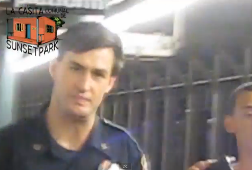 anarcho-queer:    thepeoplesrecord:  MUST WATCH: Video shows NYPD officer assault during Stop & FriskJuly 27, 2012 The video shows a police officer striding toward a young man standing on a platform at the 45th Street subway station in Brooklyn.