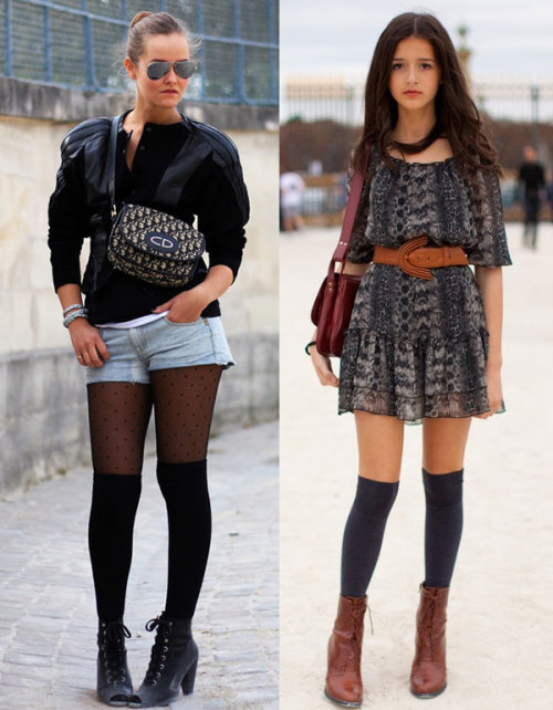 thinplea:  I am in a full blown love affair with knee socks right now, I can not wait until fall when i can start wearing them more… also i kinda feel like you have to be at a certain weight to look good in them… and i really don’t feel like i’m