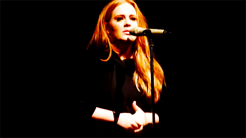 foreverwithadele:  Just love her hair like that!