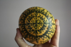  When beginning a tattoo apprenticeship, fruits are usually practiced on before skin. And also, these just look cool. 