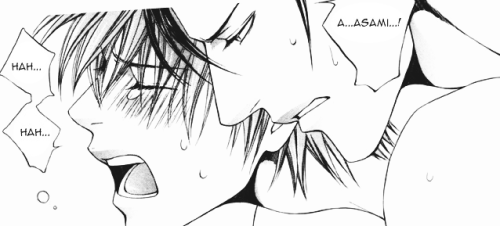 kuroi-himitsu:  Everytime you see it, remember…the time you were being held by me…  asami is the fucking sexiest beast