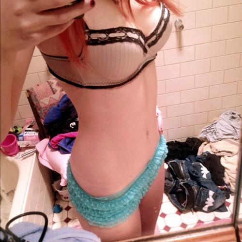 Have A Half Naked Selfie Cause I’m Happy With My Tummy At The Moment ;3 (Taken With Instagram)