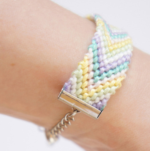 DIY Ribbon Crimp Ends for Friendship Bracelets from into mind here. I’ve posted a lot of tutor