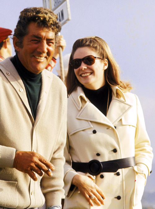 frankendean: Dean Martin and girlfriend, Gail Renshaw, at a celebrity golf tournament, 1970