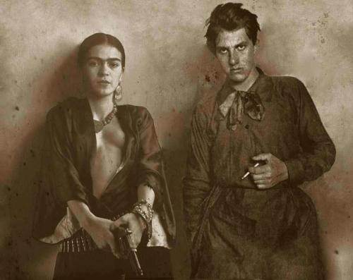 einheitstochter:Frida Kalo and the russian poet and futurist Vladimir Mayakovsky