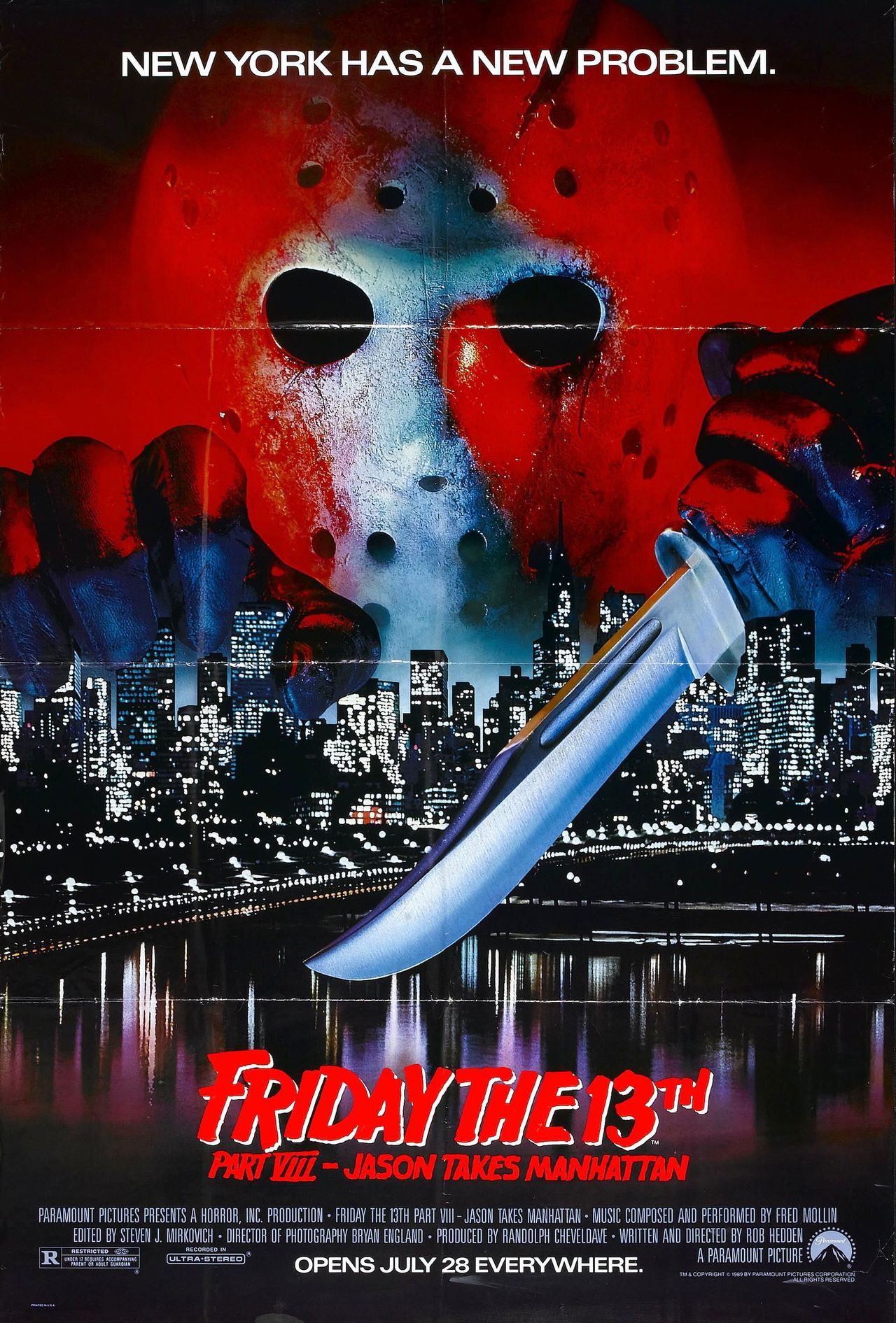 BACK IN THE DAY | 7/28/89| The movie, Friday The 13th: Jason Takes Manhattan, is