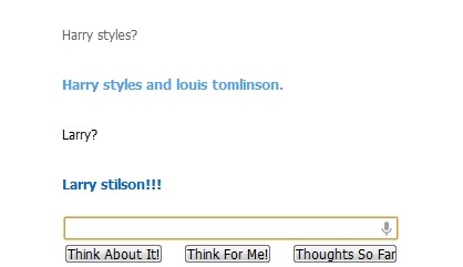 tengohambreeeeeeeeeee:  Hasta Cleverbot los quiere juntos♥.