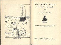 myimaginarybrooklyn:  Arthur Ransome, We Didn’t Mean To Go To Sea. (With frontispiece map) 