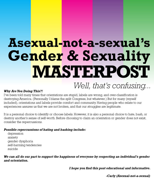 fridafrag: asexual-not-a-sexual: I’ve recieved a lot of requests for a masterpost.  So&he
