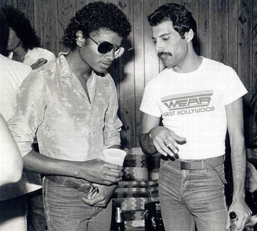 Michael Jackson and Freddie Mercury. 