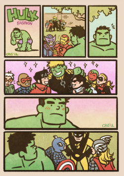 cris-art:  “Hulk fashion” a strip inspired by some crazy conversation in my LS. Thanks a lot to Astrosky and Lithuem. I hope you like it! 