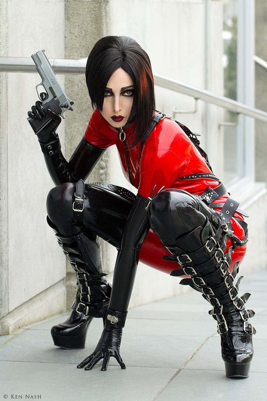 zentaitub:  Latex Samurai 3 by ~CynCaelyx Model - ~CynCaelyxPhotographer -Ken Nash