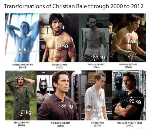 curtismega:  Incredible. One of the most dedicated actors/artists period. Christian Bale is so incredibly versatile & committed. 