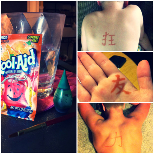 DIY Kool Aid and Food Coloring Tattoo. First off there is no source - even after breaking apart the 