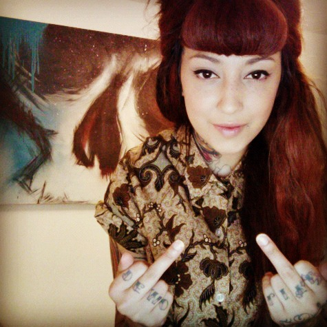 leimailemaow:  Birthday suit haha sorry not naked dopegalor you perve haha