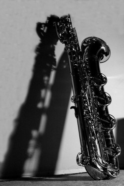 pezzomiano:  Bari Sax And Its Shadow.