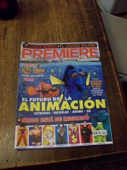 500daysofevilexes:  theoriginalgatu:  I brought A movie themed magazine… LOOK AT MIKE. WELL DONE PREMIERE.    